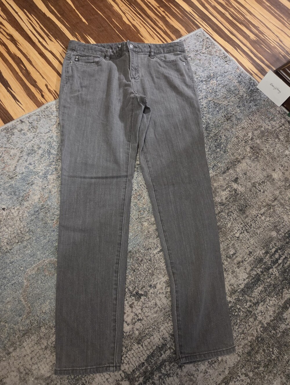 Michael Kors Women's Gray Denim Jeans Straight Leg Size 8